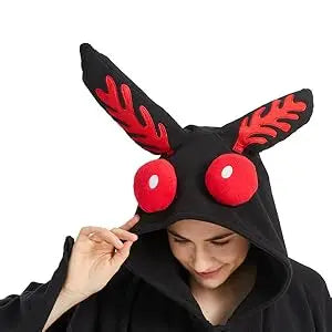 Unisex Mothman Costume, Mothman Cosplay Hooded Christmas Costumes Party Cape, Halloween Costumes Party Dress Up