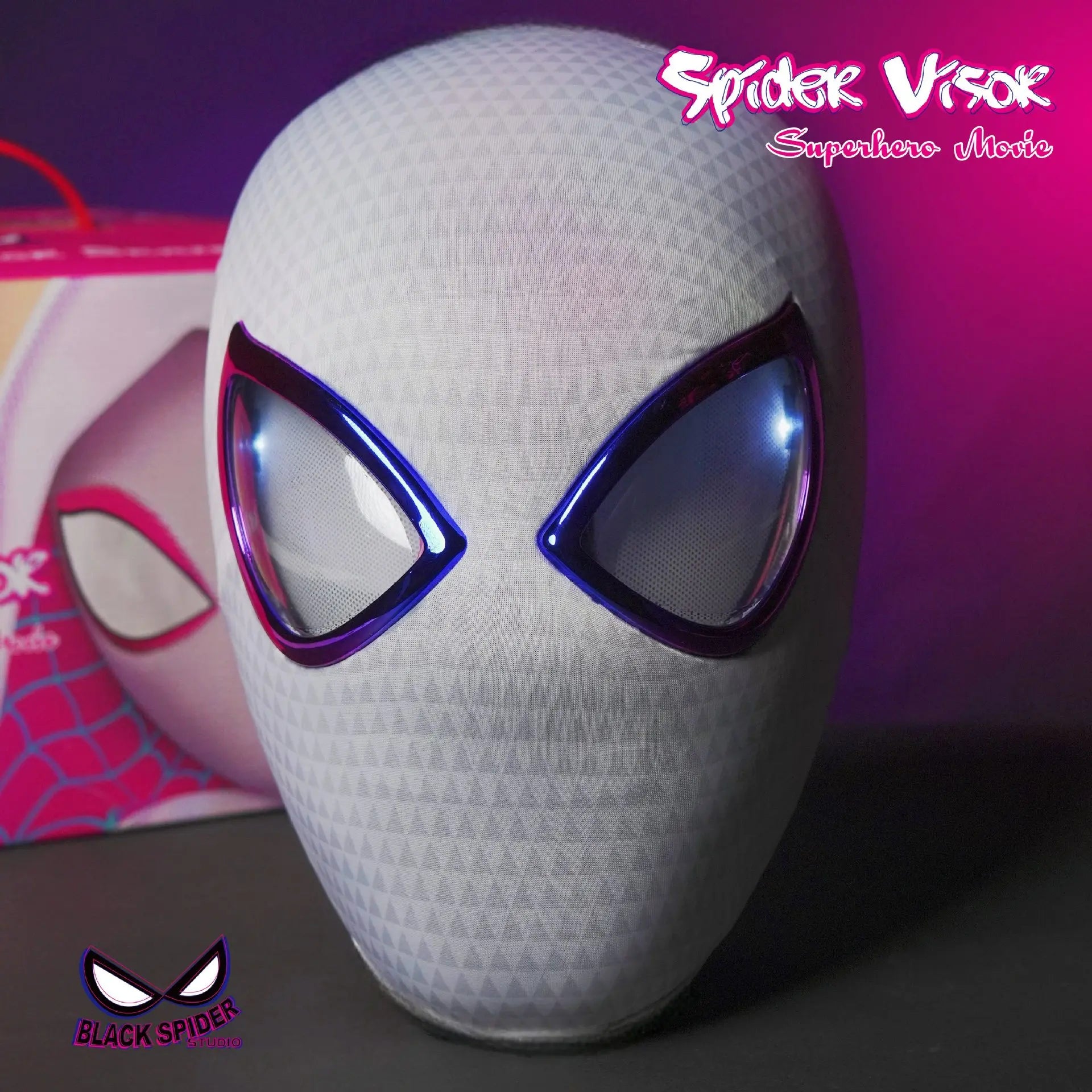 Spider-Man Mask Halloween Cosplay For Adults Gift Spider Man  Masks Remote Moving Eyes Christmas Gift Miles Adult Spiderman mask