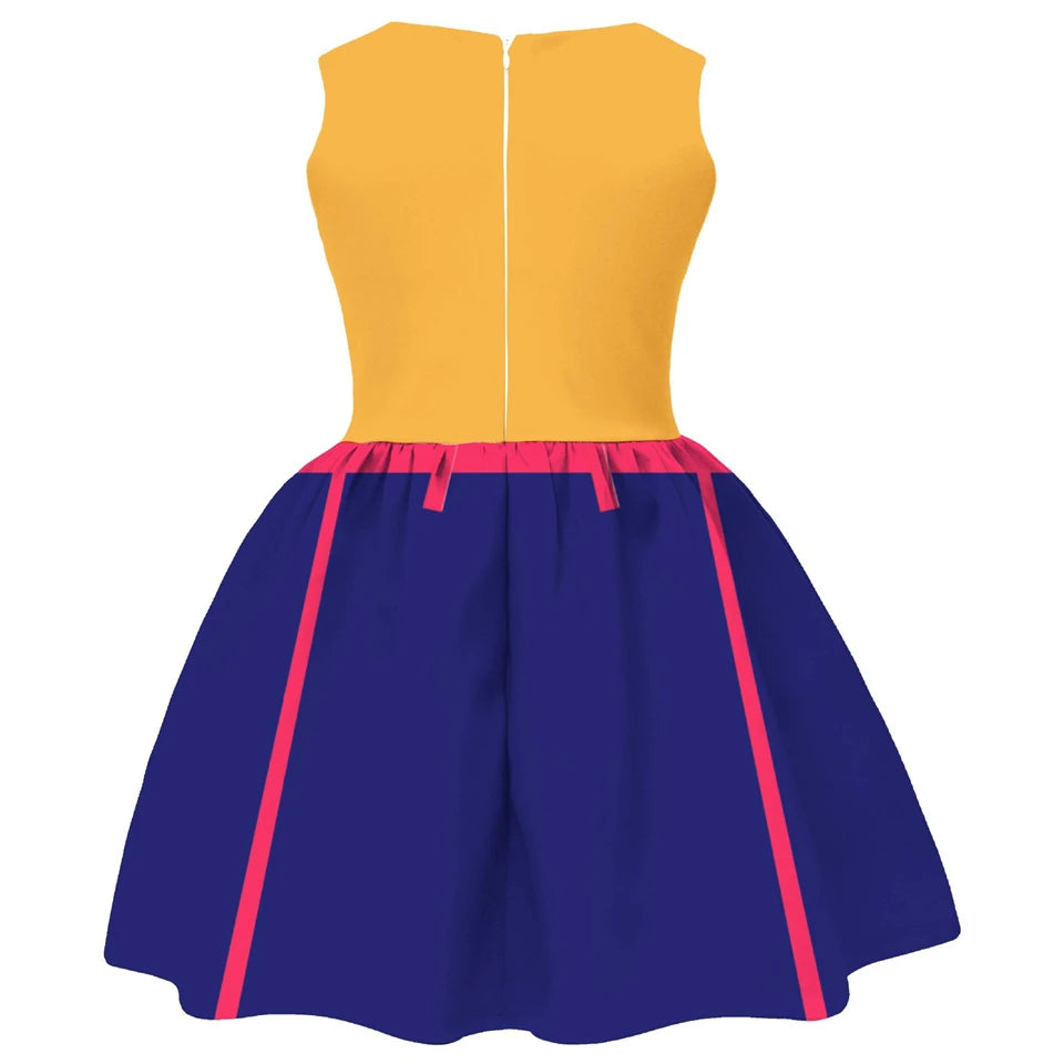 KPop Demon Hunters Kids Clothes Festival Children Halloween Cosplay Pop Singer Rumi Mira Zoey Masquerade Carnival Party Dress