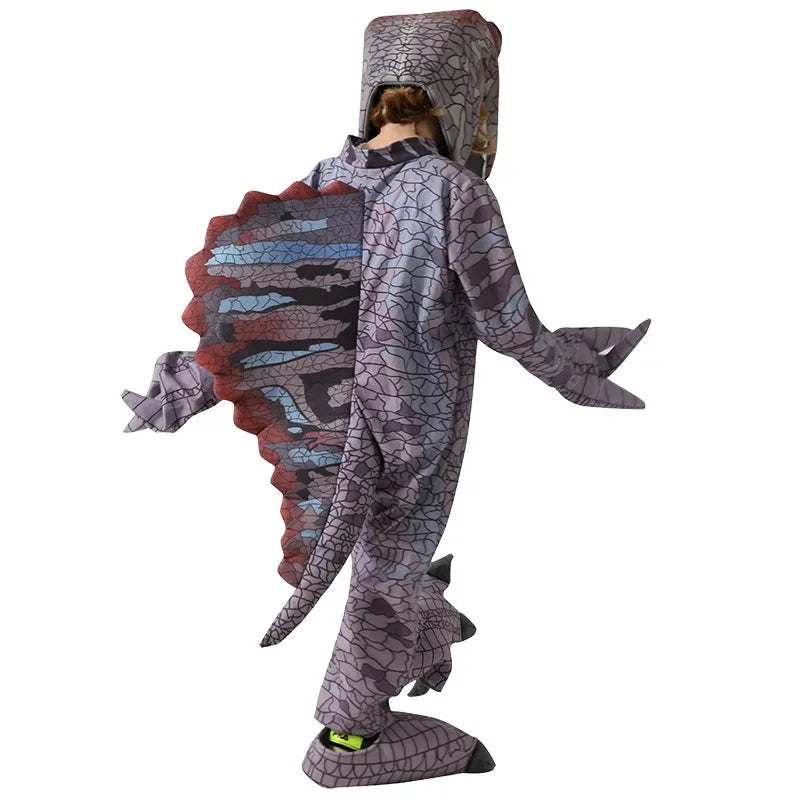 Halloween Children's Dinosaur Costumes World T-Tyrannosaurus Cosplay Jumpsuits Stage Party Cos Suits For Kids Christmas Gifts
