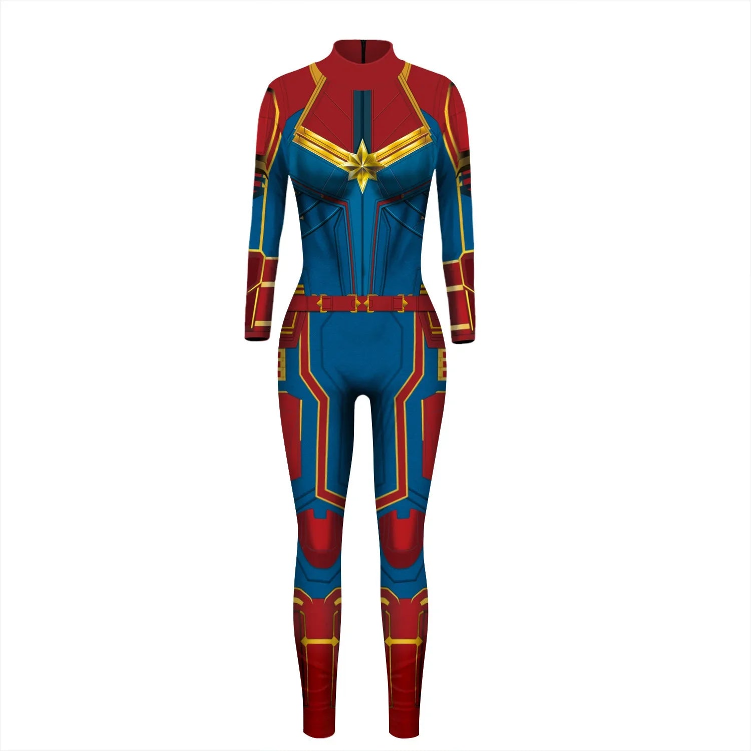 Superhero Spiderman Iron Man Bodysuit Cosplay Costume Women Slim Digital Print Jumpsuit Halloween Fancy Dress up