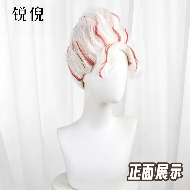 Dandadan Okarun Ken Takakura Cosplay Costume Wig Turbo Granny Powers Black Collar Uniform Curly Short Hair Halloween Party Suit