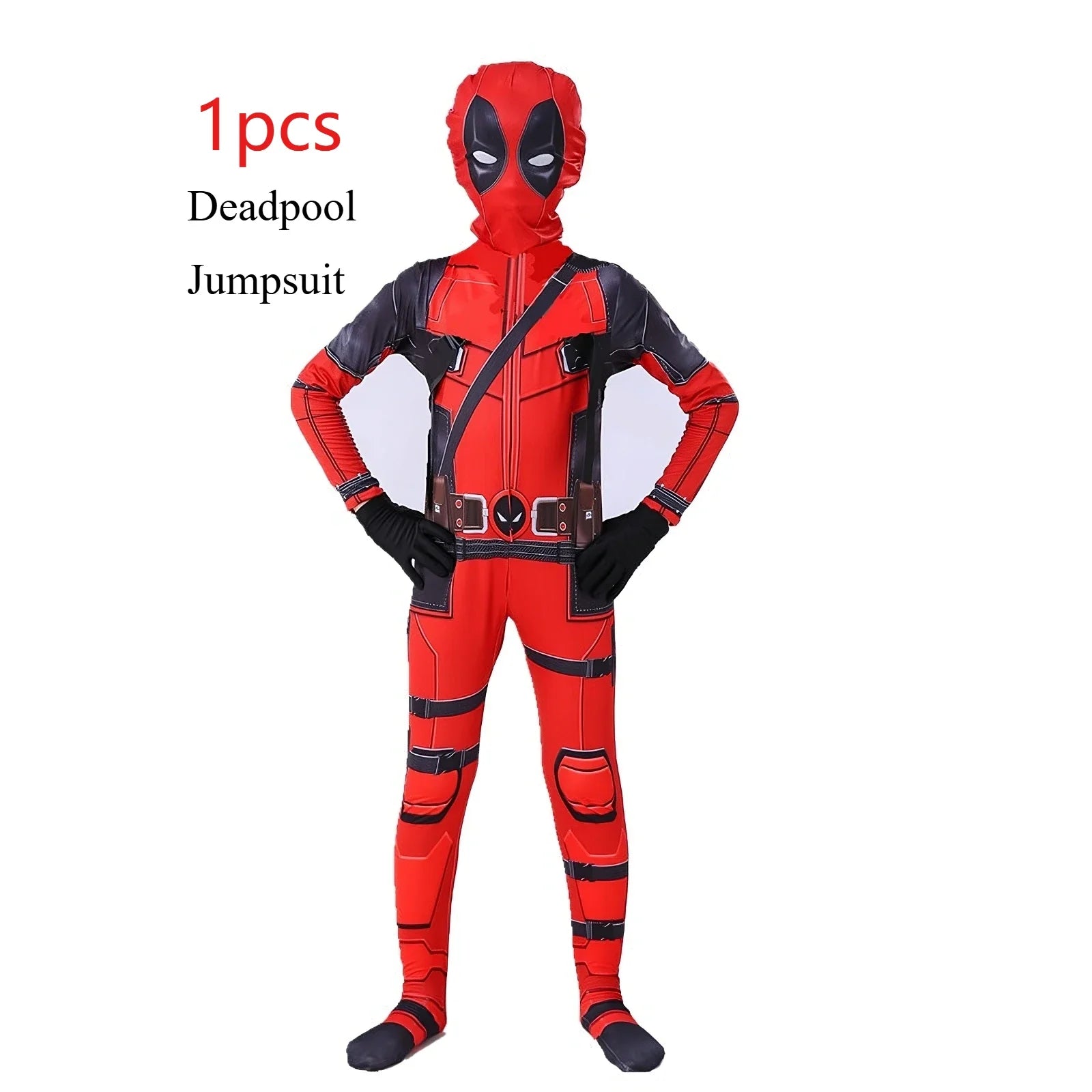 Deadpool Costume Kids Superhero Deadpool Child Cosplay Costume Swords Kids Jumpsuit Deadpool Costume For Children Halloween Suit