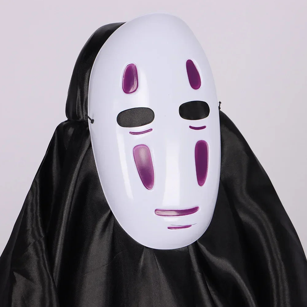 Japanese No Face Man Cosplay Costume Unisex Halloween Anime Carnival Party Adult Clothing Including Ghost Mask Gloves Comic Con