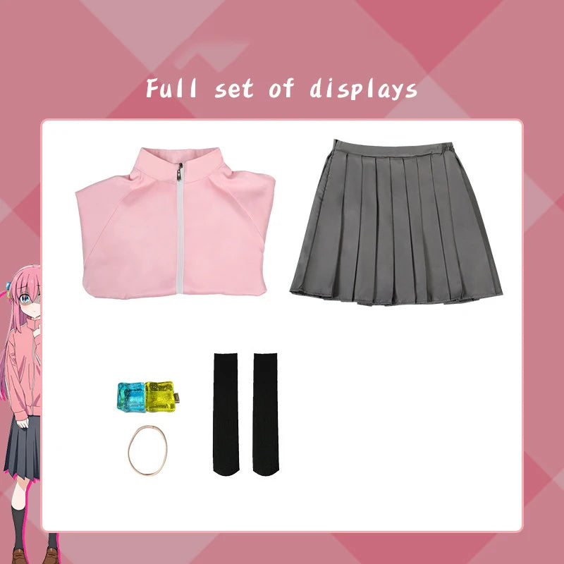 Yamada Ryo Kita Ikuyo Ijichi Nijika Gotoh Hitori Cosplay Costume BOCCHI THE ROCK! Adult Carnival Uniform Wig Anime Halloween