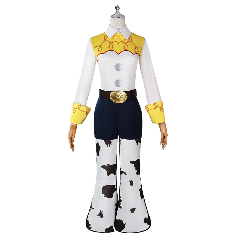 BEAST KINGDOM Anime Woody Jessie Cosplay Costume Toy Story Cosplay Cowboy Suit Woody Jessie Hat Halloween Party Cos Adult Unisex