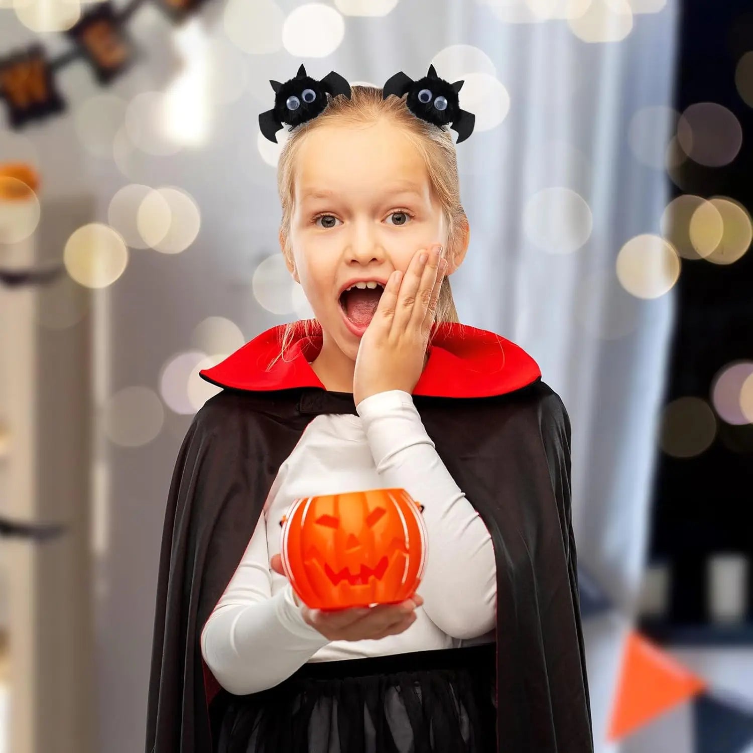 Halloween Plush Bat Hair Clip Plush Crocodile Clip Girl Children's Party Role Playing Decoration Gothic Gift Accessories