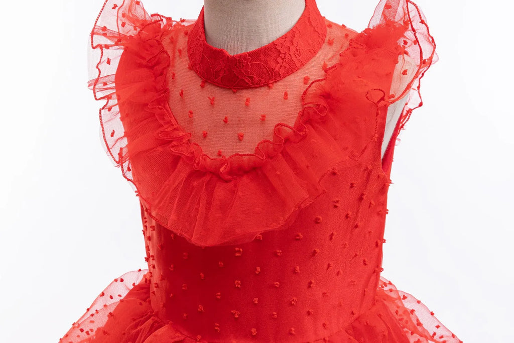 Halloween Lydia Red Horror Ghost Bride Cosplay Dress for Girls boys B-Beetle Juice 2 Black White Pattern Role Playing Costumes