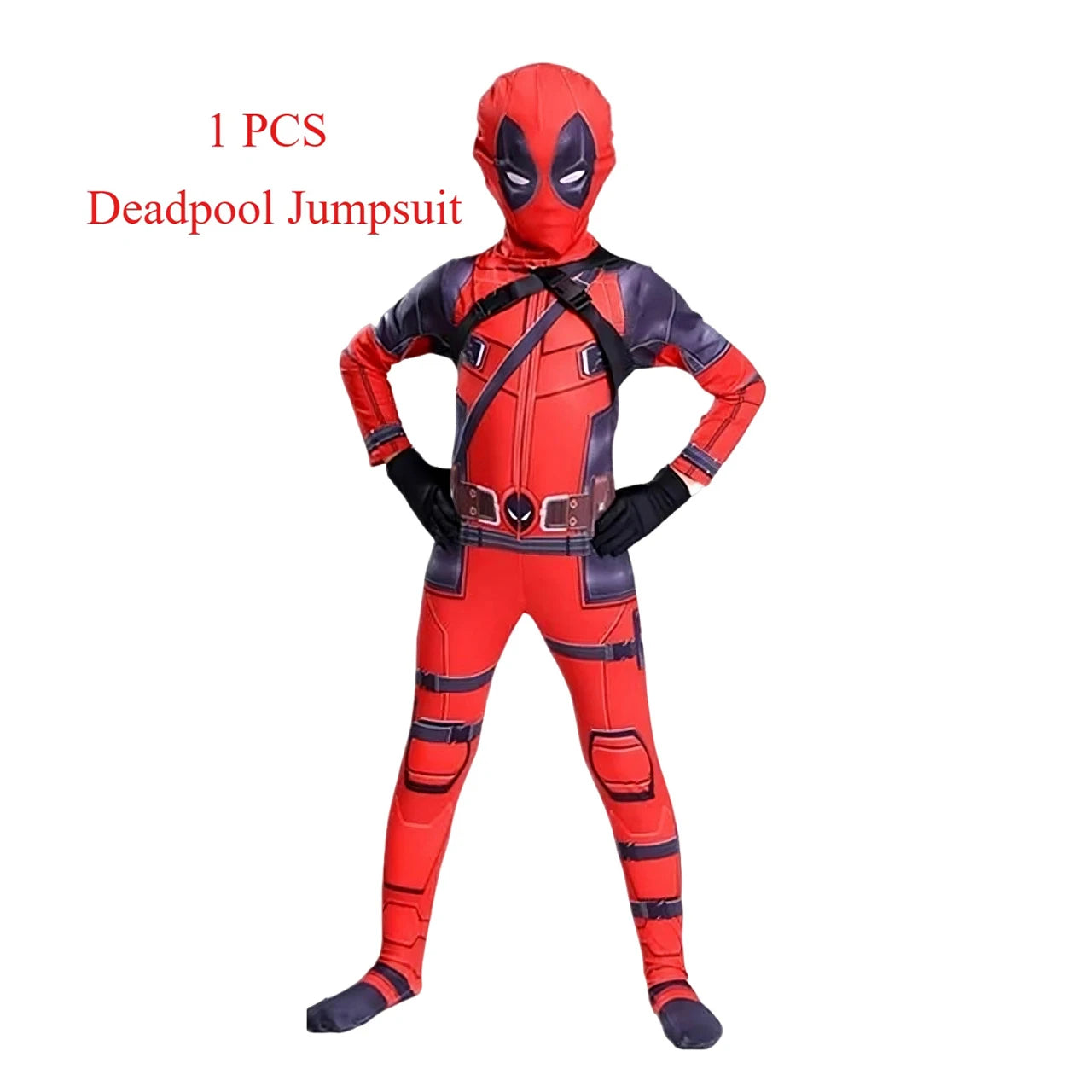 Superhero Deadpool Costume Kids New Deadpooling 3 Cosplay Cosutme Deadpool3 Full Children Costume Bodysuit Halloween Jumpsuit