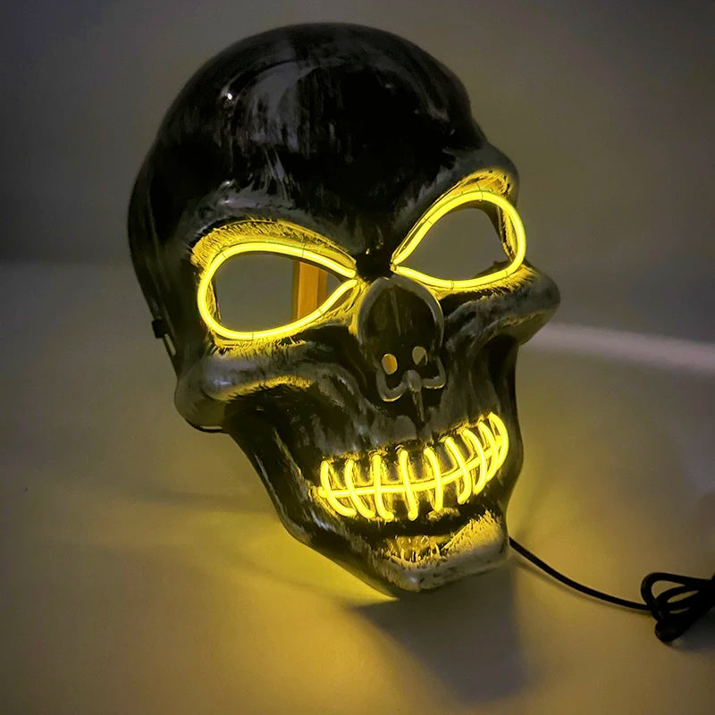 Halloween Scary Skull Mask Halloween Party Carnival Cosplay Prop Novelty Realistic Skull Latex Mask Evil Red Skull Headgear