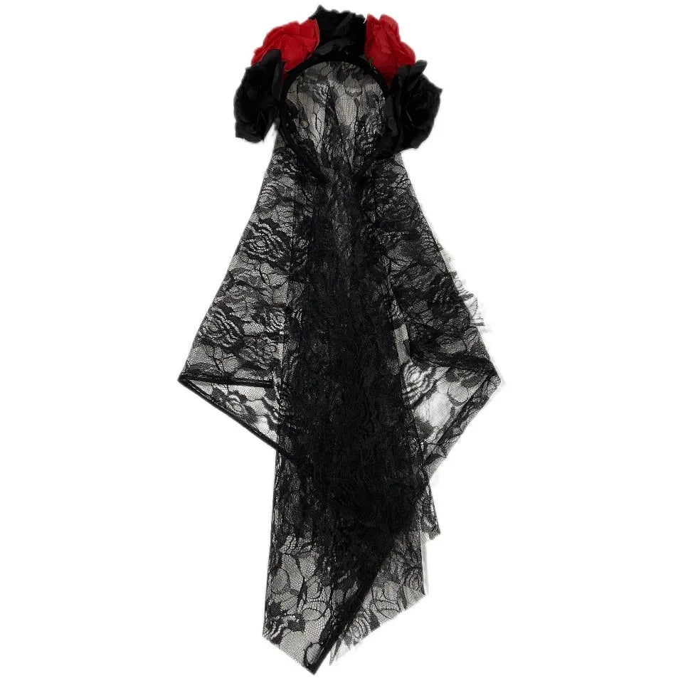 Halloween Costume for Kids Fantasy Vampire Costume Girls Long Tutu Dress Ghost Bride Cosplay Costume Carnival Party Clothes