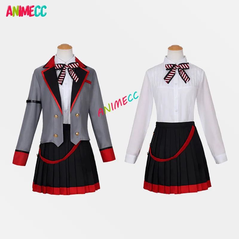 ANIMECC in Stock S-3XL Tenma Saki Hoshino Ichika Hinomori Shiho Mochizuki Honami Cosplay School Outfit Wig Halloween for Women