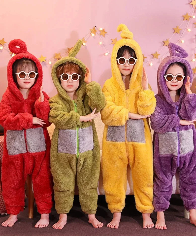 Anime TeleCostubbies Costumes For Adult Kids SoftLala Home Clothes Cosplay Long Sleeves Piece Pajamas Costume Party Wear