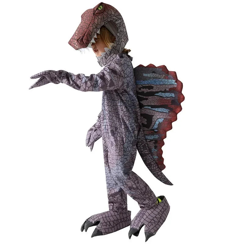 Halloween Children's Dinosaur Costumes World T-Tyrannosaurus Cosplay Jumpsuits Stage Party Cos Suits For Kids Christmas Gifts
