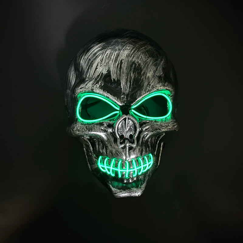 Newstyle Led Captain Hat Halloween Masquerade Pirate Theme Party Cosplay Captain Costumes Accessories Light Up Skull Pattern Hat