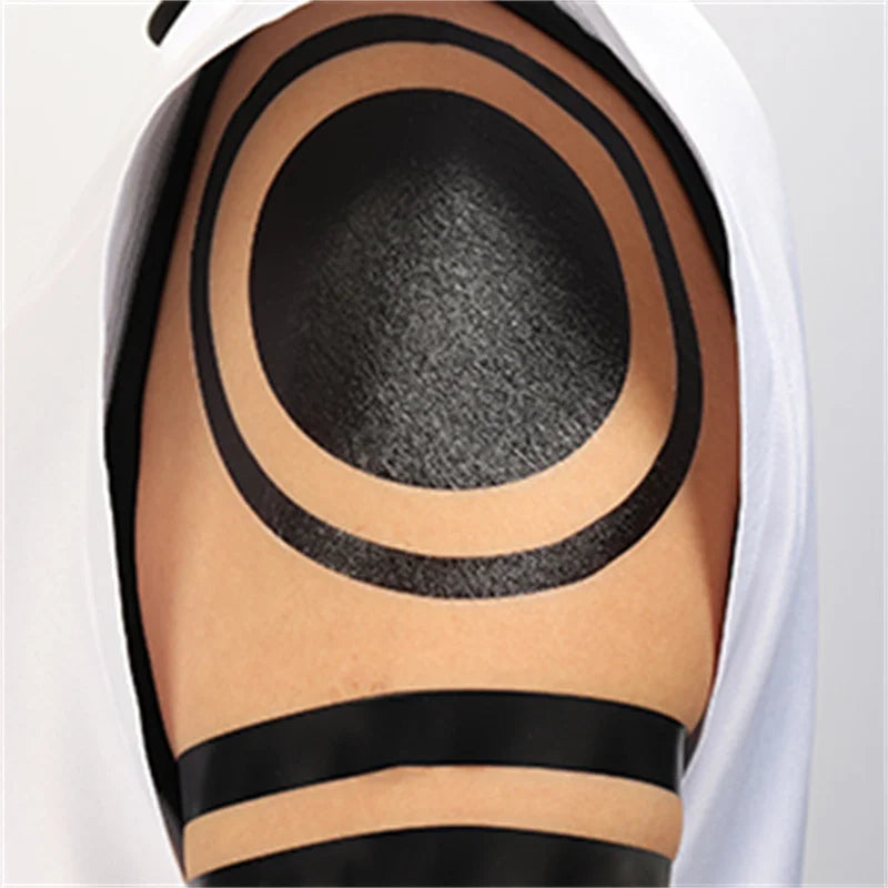 DAZCOS Ryomen Sukuna Costume White Kung Fu Suit with Tattoo Stickers Ryomen Sukuna as Megumi Showdown Cosplay Costume Full Set