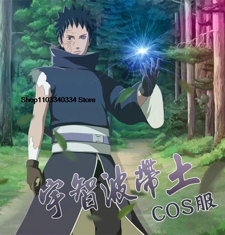 Uchiha Obito Anime Cosplay Costumes Halloween Costumes For Women Men Japanese Robe Kimono Performance Festival
