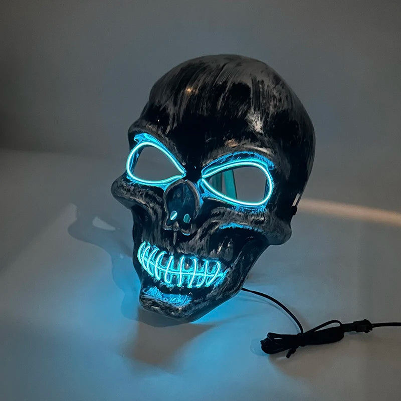 Halloween Scary Skull Mask Halloween Party Carnival Cosplay Prop Novelty Realistic Skull Latex Mask Evil Red Skull Headgear