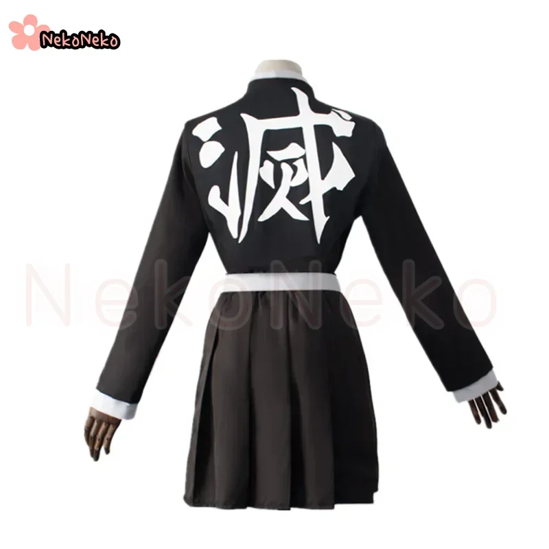 Kanroji Mitsuri Cosplay Costume Wig Anime Japanese Kimono Coat Top Skirts Stockings Halloween Party Outfits Women Girls Full Set