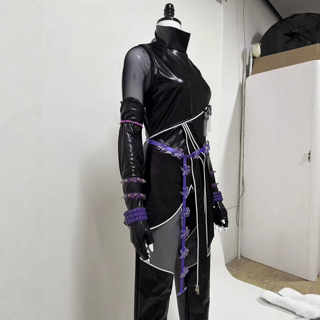 Anime KPOP Huntrix Mira Rumi Zoey Cosplay Kids Costume Wig KPop Demon Hunters Uniform For Women Girls Halloween  Party Props