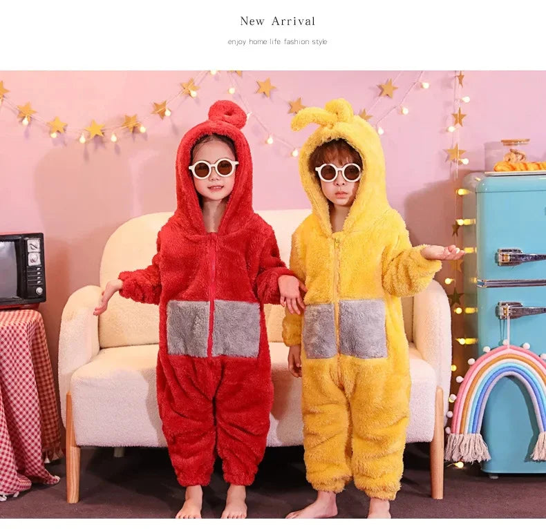 Anime TeleCostubbies Costumes For Adult Kids SoftLala Home Clothes Cosplay Long Sleeves Piece Pajamas Costume Party Wear