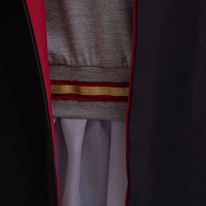 Children's Halloween Movie Cosplay Costume Girls Striped Top + Cape Casual Suit Carnival Halloween Birthday Magic School Dress