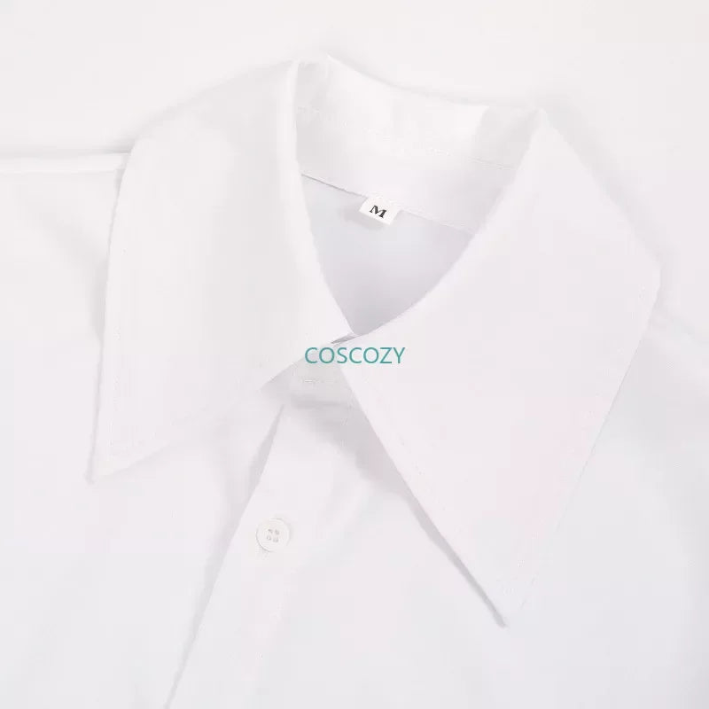 New Game P3 Makoto Yuki Cosplay Costume Wig Gekkoukan High School Uniform Embroidery Black Suit Pants Shirt Daily Wearing Gifts