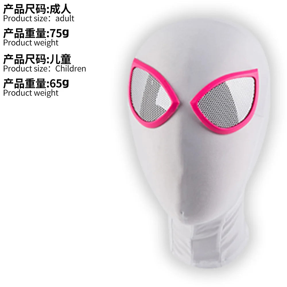 Girls Gwen Ghost Spider Costume Bodysuit Halloween Cosplay Hooded Holiday Party Costumes Fantasy Sexy Dress Up Hoodies Swimsuit