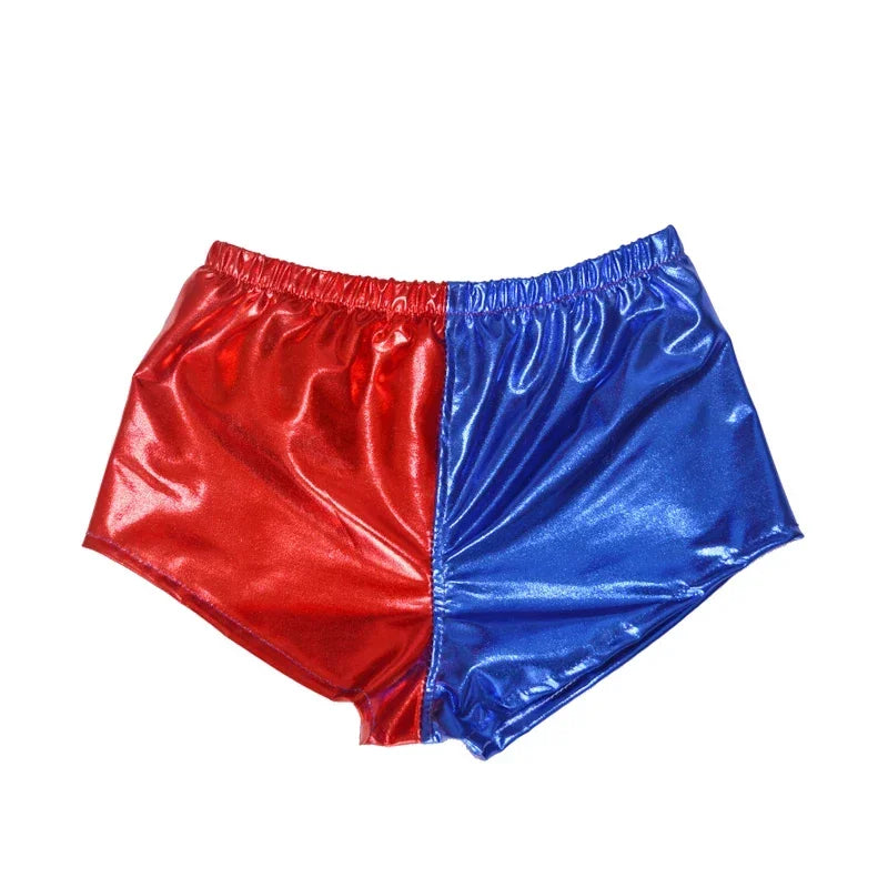 Anime Adult Dress Women Costume Quinn Girl Wig T Shirt Joker Jacket Halloween Costume Kids Glove Accessories