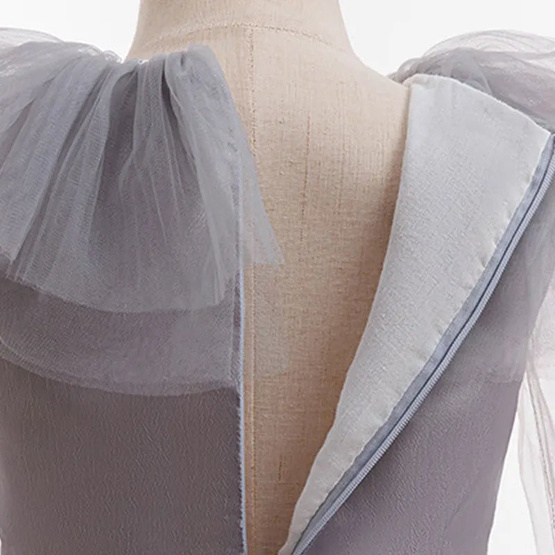 Girls New Gray Joker Dress for Kids 2025 Halloween Carnival Cosplay Creepy Clown Costume Children Dress Up Party Clothes