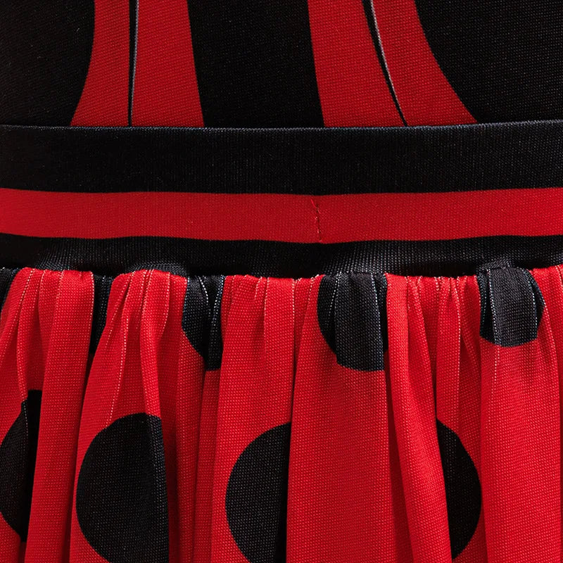 Halloween Costume Girl Ladybug Cosplay Dress Kid Marinette Red Dot Frocks Purim Cartoon Fancy Disguise Sets Child Birthday Gift