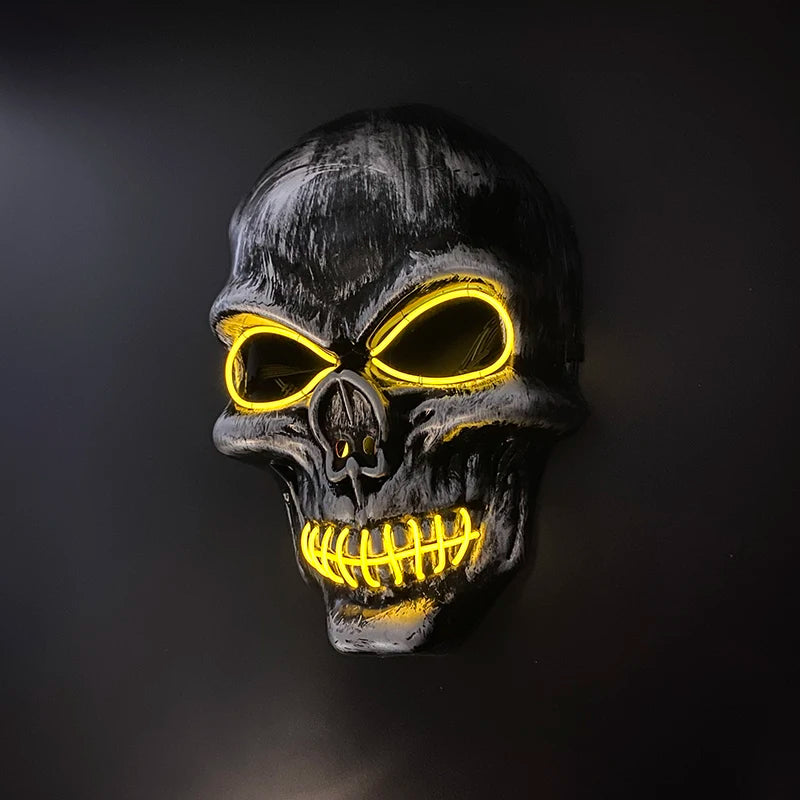 Newstyle Led Captain Hat Halloween Masquerade Pirate Theme Party Cosplay Captain Costumes Accessories Light Up Skull Pattern Hat