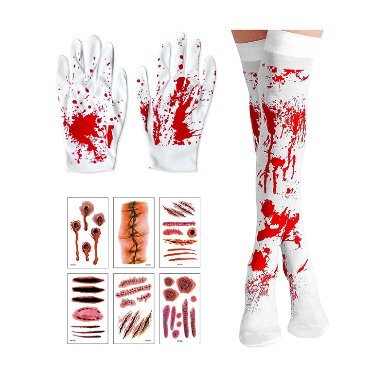 Child Role Play Ghost Doll Chucky Dress for Girls 2-10Y Kids Halloween Cosplay Horror Ghost Masquerade Carnival Party Costume