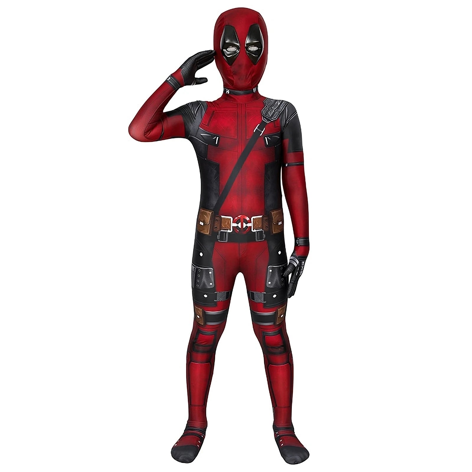 Superhero Deadpool Costume Kids New Deadpooling 3 Cosplay Cosutme Deadpool3 Full Children Costume Bodysuit Halloween Jumpsuit