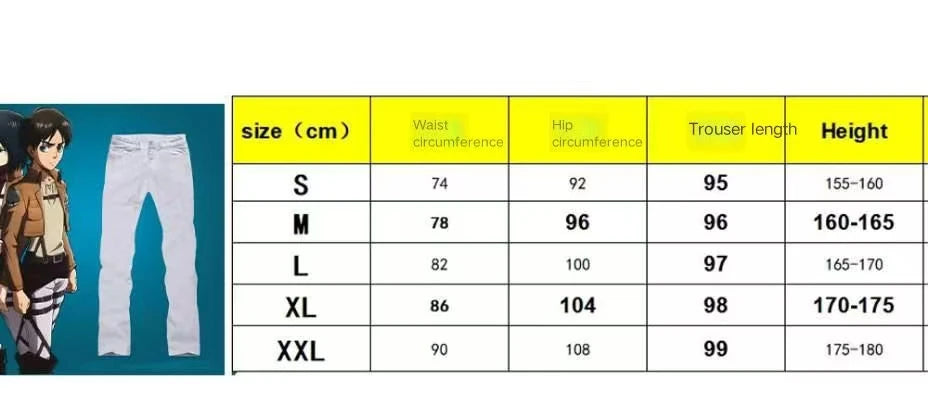 Anime Attack on Titan Levi Ackerman Mikasa Eren Jaeger Soldier Commander Cosplay Suit Belt Investigation Corps Freedom Wings