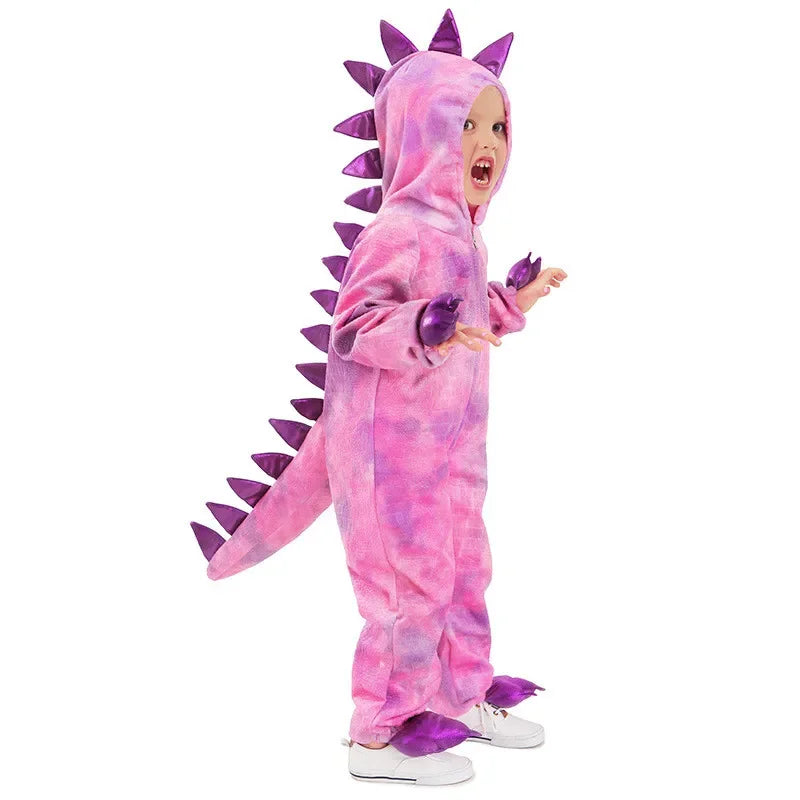 Halloween Children's Dinosaur Costumes World T-Tyrannosaurus Cosplay Jumpsuits Stage Party Cos Suits For Kids Christmas Gifts