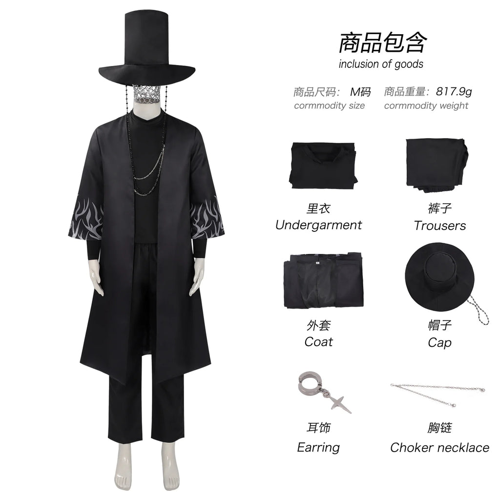 Anime Movie Demon Hunters KPOP Saja Boys Jinu Cosplay Costume Hat Your Idol Outfit Men Halloween Party Costumes