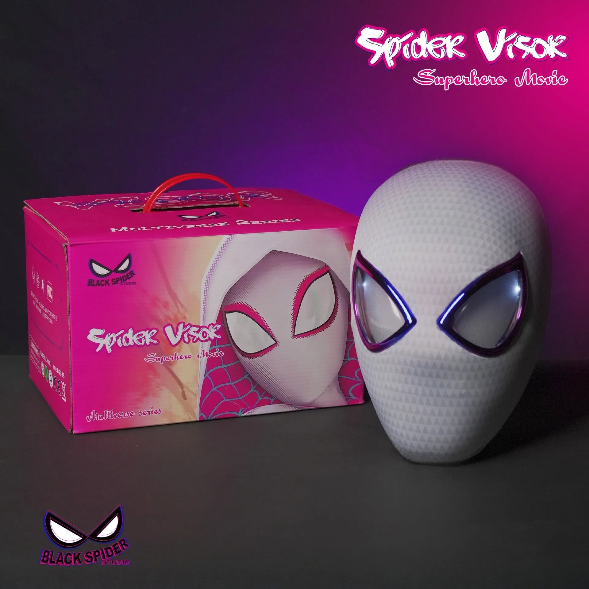 Spider-Man Mask Halloween Cosplay For Adults Gift Spider Man  Masks Remote Moving Eyes Christmas Gift Miles Adult Spiderman mask