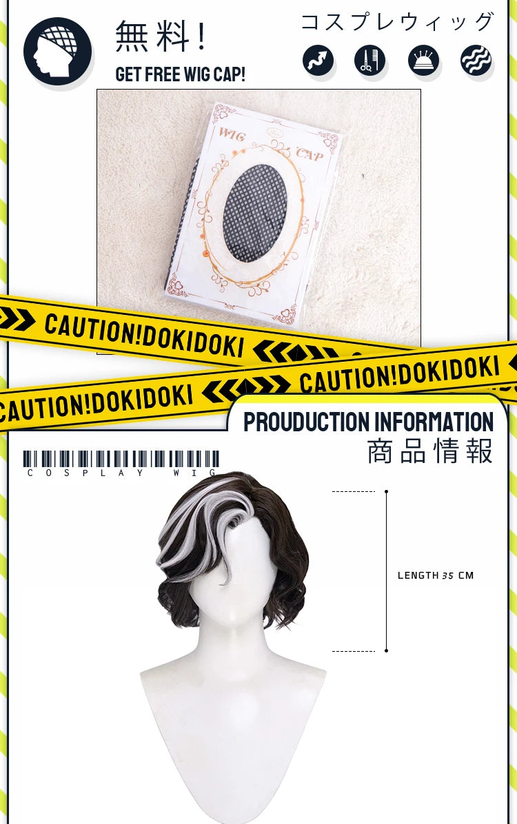 IN STOCK Maelle Gustave Lune Vierso Sciel Wig Game Clair Obscur:Expedition 33 Cosplay DokiDoki Hair Maelle Halloween Free Cap