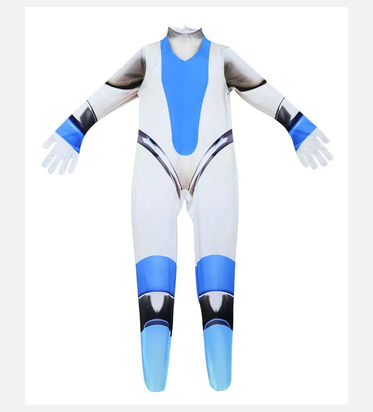 Children Adult Astro Bot Game Cosplay Costume Funny  Adult Astro Bot Jumpsuit Headwear Costume Carnival Costume Party Dress Up