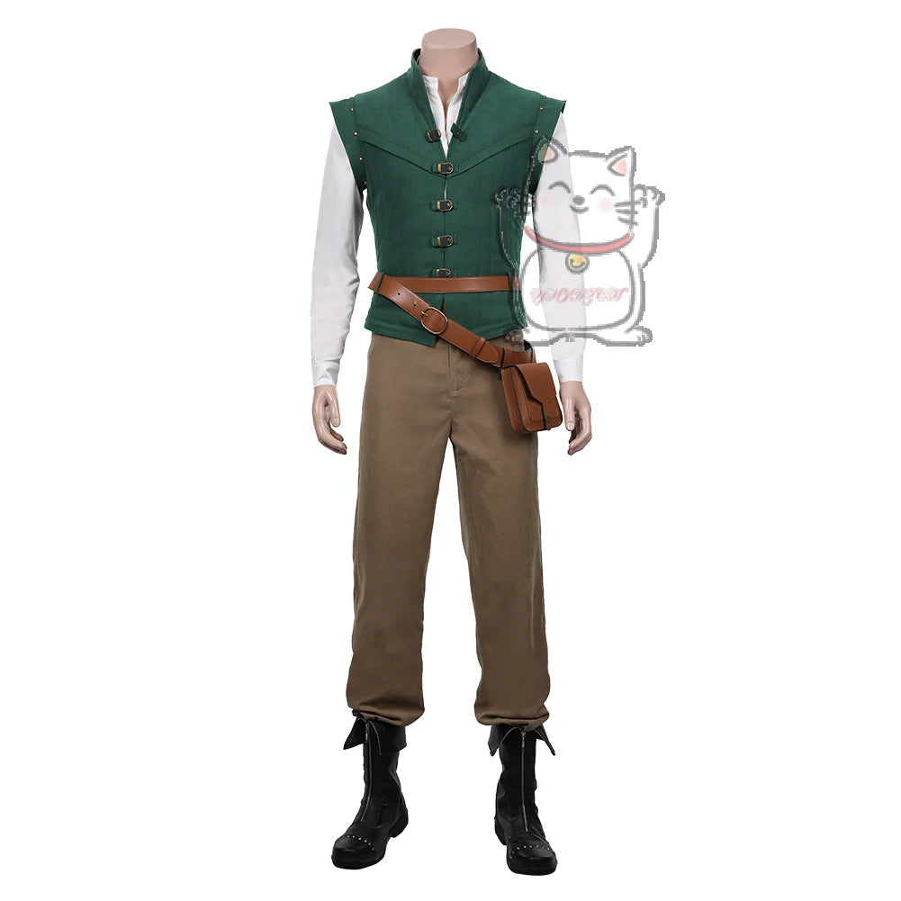 Role playing rider fantasy costume Halloween carnival costume hot lettuce prince Flynn Ryder cosplay costume party dress