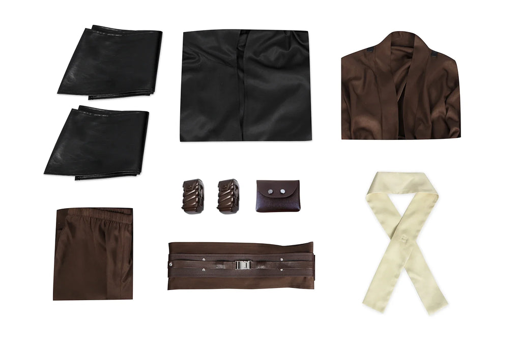 Anakin obiwan kenobi cosplay Costume Knight Adults Men Hooded Uniform Full Set for Halloween Carnival Role Playing Costume