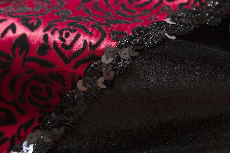 Halloween Girl Cosplay Vampire Dress For Kids Ghost Bride Vampire Costume Vampiran Carnival Party Outfits Scarlet Gothic Clothes