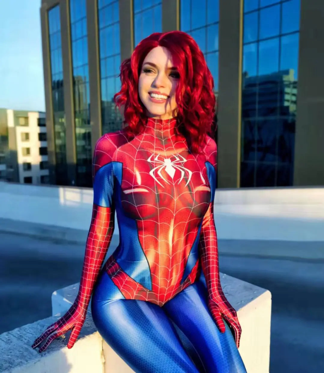 Superhero Female Spider Man Tight Fitting MJ Black Spider Sexy Cosplay Costume Jumpsuit Halloween Cosplay Costume