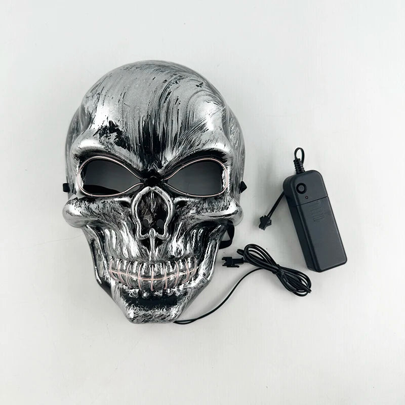 Halloween Scary Skull Mask Halloween Party Carnival Cosplay Prop Novelty Realistic Skull Latex Mask Evil Red Skull Headgear