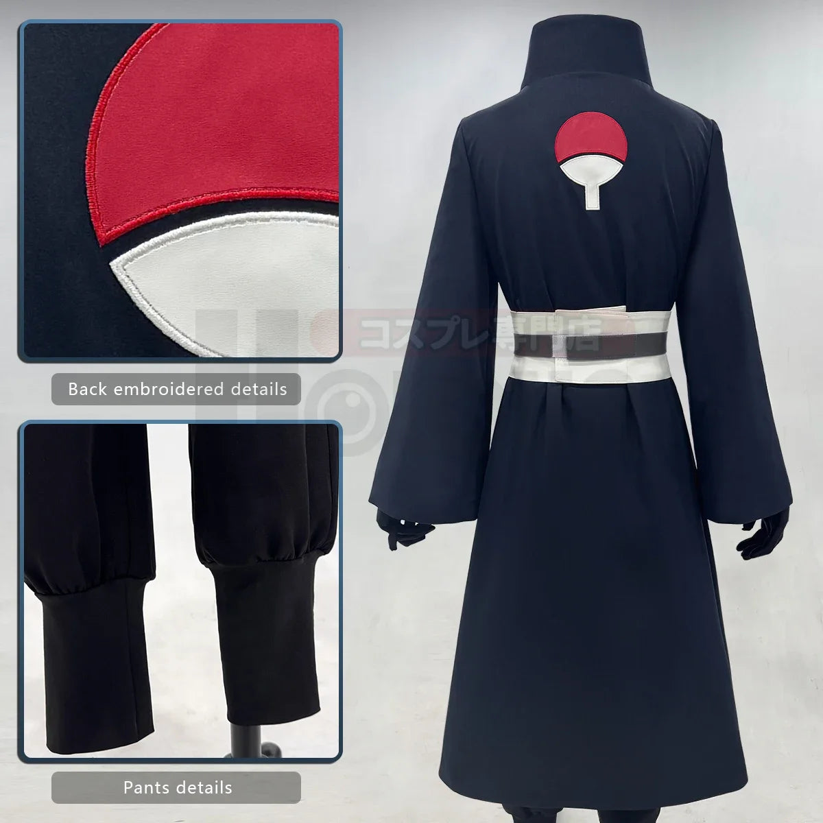 HOLOUN Anime Uchiha Obito Cosplay Costume Coat Elastic Pants Belt Gloves Cos Convention Gift Adult Version Unisex