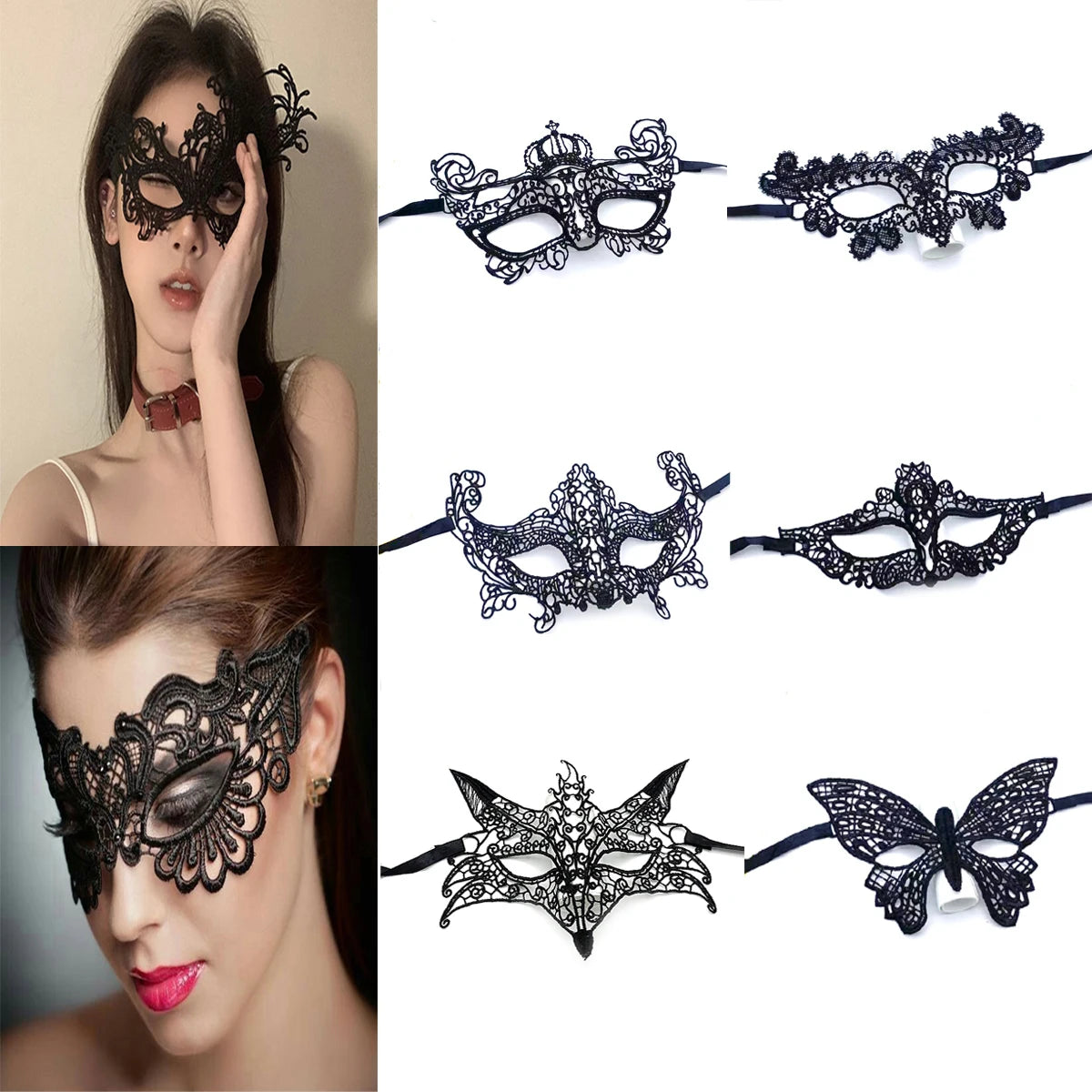 Sexy Lace Mask Women Eye Masquerade Halloween Party Masks masked ball Cosplay masque Venetian Costumes Carnival half face Mask