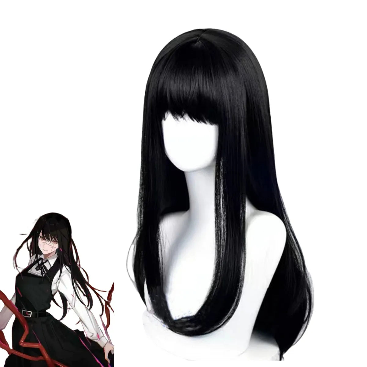 Anime Chainsaw Man Mitaka Asa Cosplay Costume Japan and South Korea JK School Uniform Shirt Dress Wig Woman Cute Campus Suit